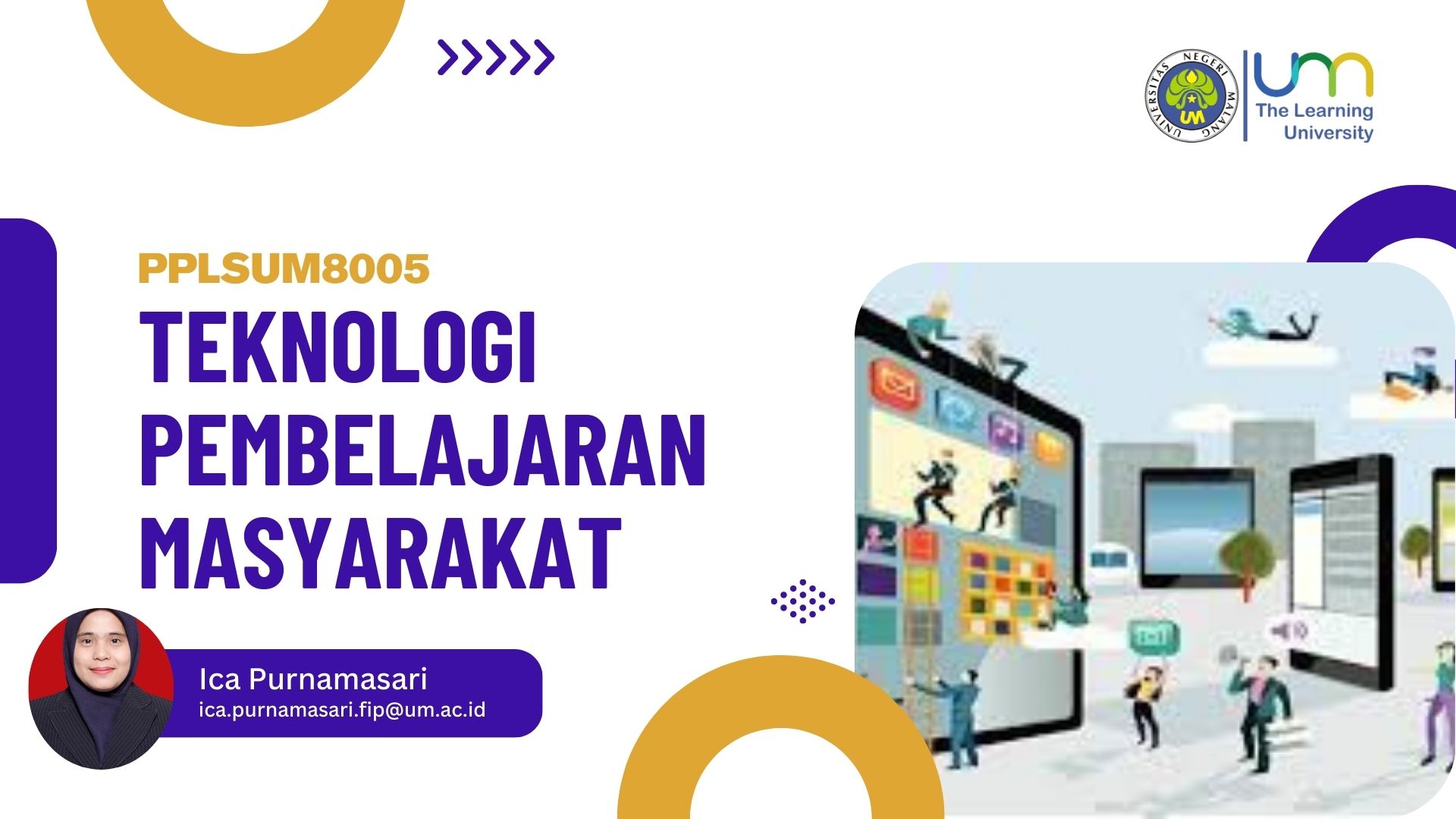 PJJ : Teknologi Pembelajaran Masyarakat